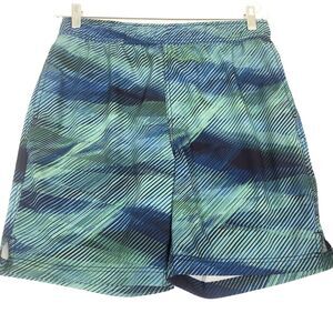 Speedo Tech Volley Lined Swim Trunks Men's Size Small Ocean Depths Blue UPF 50+
